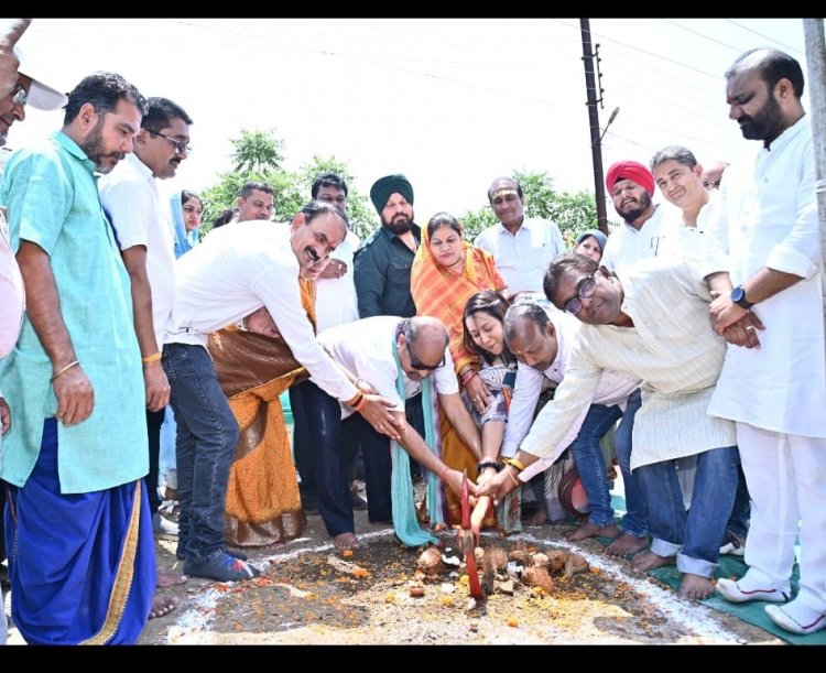महाप्रभु जगन्नाथ जी की मौसी माता गुंडीचा का घर बनाने नये सामुदायिक भवन का निर्माण का भूमिपूजन