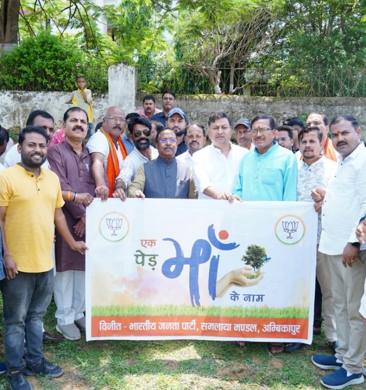 वृक्षारोपण प्रकृति संरक्षण की दिशा में महत्वपूर्ण कदम: मंत्री  रामविचार नेताम