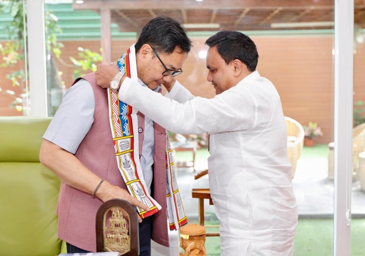 केंद्रीय मंत्री  किरेन रिजीजू  से मिले छत्तीसगढ़ वक्फ बोर्ड के अध्यक्ष डॉ सलीम राज