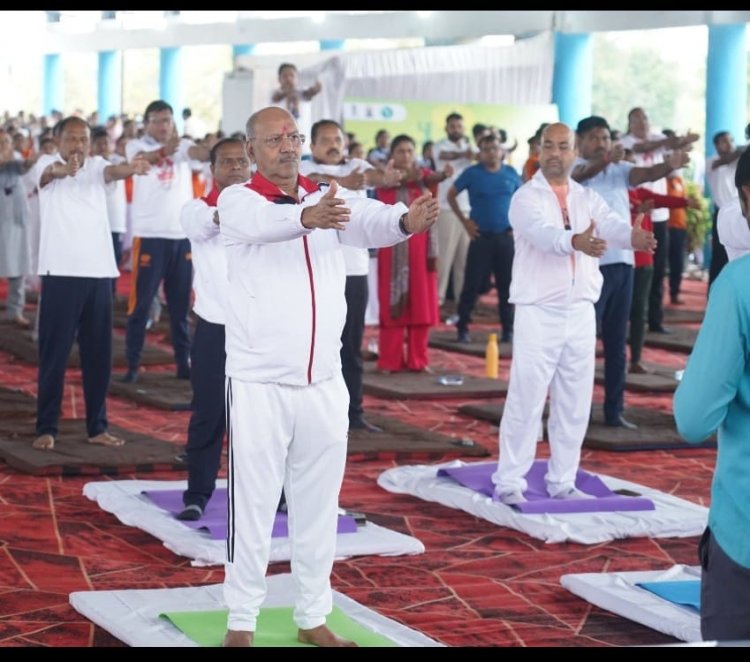 योग आत्मा की शुद्धि और विश्व कल्याण का माध्यम: सांसद बृजमोहन अग्रवाल