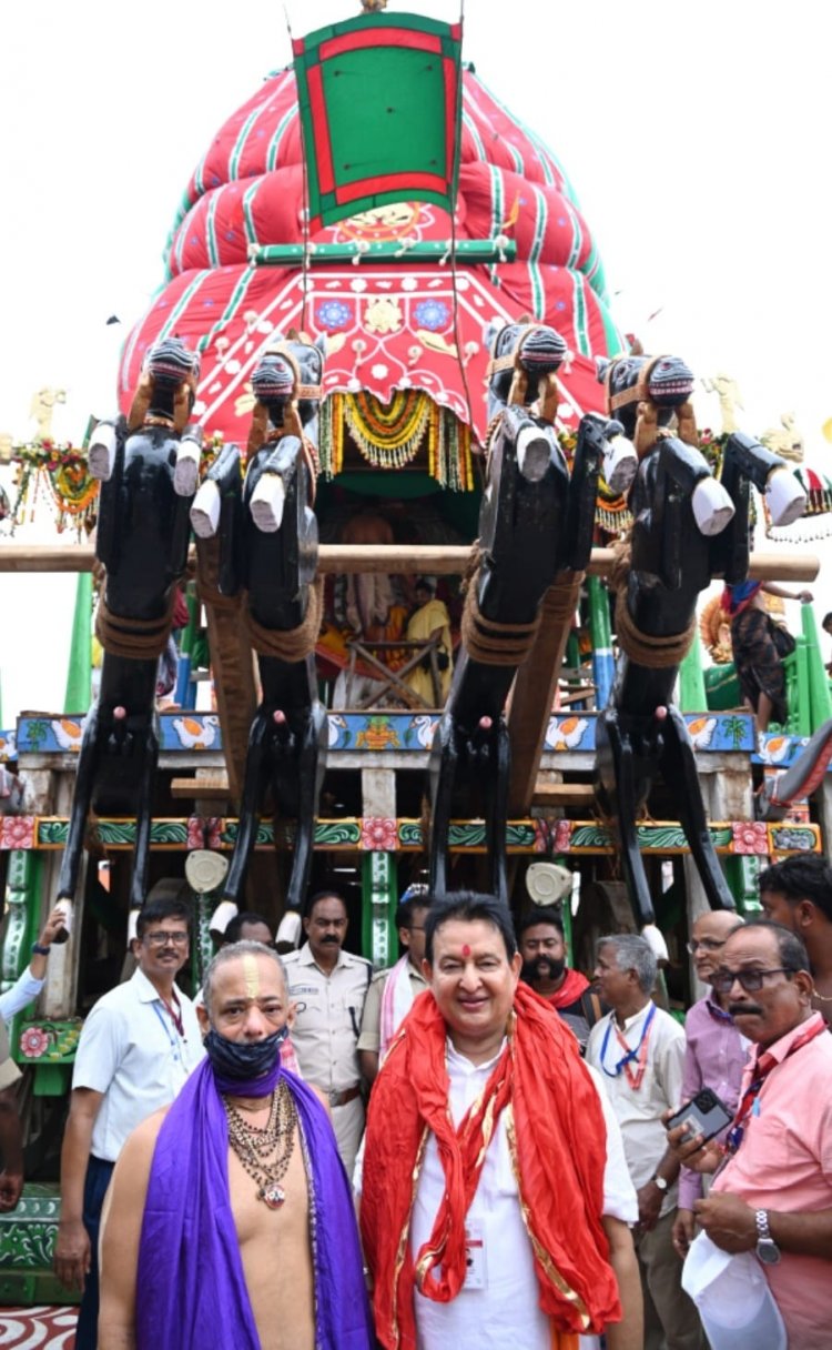 धर्म, सेवा और समर्पण की त्रिवेणी में रचा गया आस्था का पर्व: पुरी रथ यात्रा में विधायक डॉ. संपत अग्रवाल का पुण्यमय सहभाग
