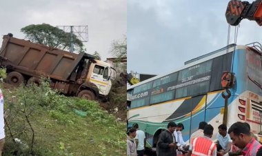 BREAKING : अभनपुर में स्लीपर बस हादसे का शिकार, 3 लोगों की मौत