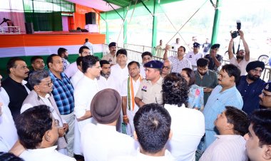 कांग्रेस के राष्ट्रीय महासचिव एवं छत्तीसगढ़ प्रभारी सचिन पायलट ने किसान, जवान, संविधान सभा स्थल का निरीक्षण किया