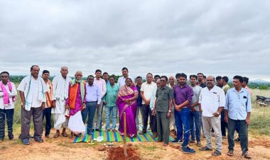 भालूडोंगर में रंगमंच निर्माण का विधायक चातुरी नंद ने किया भूमि पूजन