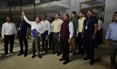 विधानसभा के नए भवन में इंटीरियर और फर्नीचर का काम जोरों पर, उप मुख्यमंत्री अरुण साव ने किया निरीक्षण