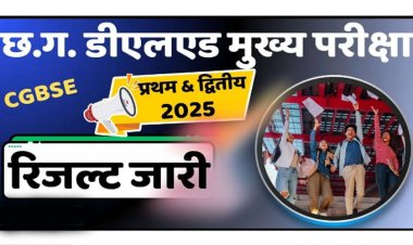 CG : डीएलएड प्रथम एवं द्वितीय वर्ष परीक्षा परिणाम घोषित