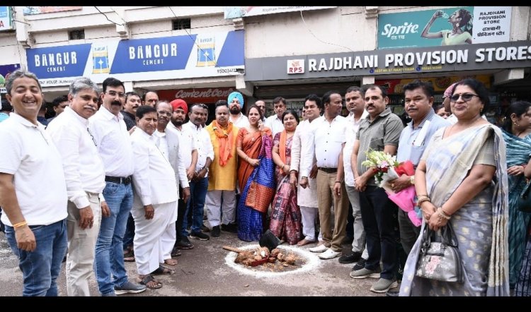 उत्तर विधायक पुरंदर मिश्रा की उपस्थिति में अटल बिहारी वाजपेयी वार्ड में ₹23.35 लाख के पाइपलाइन विस्तार कार्य का भूमिपूजन सम्पन्न