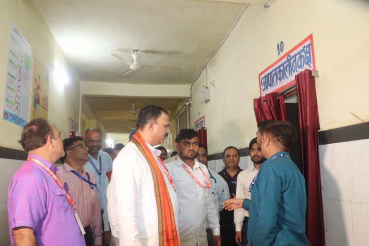स्वास्थ्य मंत्री  श्याम बिहारी जायसवाल ने मैनपाट के कमलेश्वरपुर अस्पताल का किया निरीक्षण