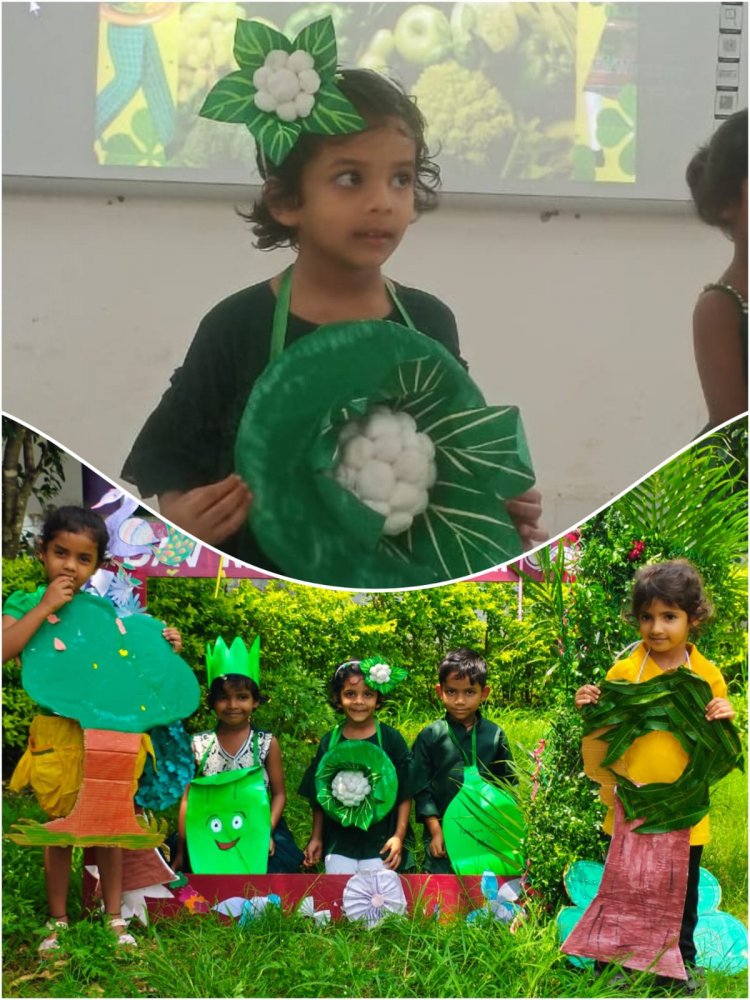 ग्रीन डे सेलिब्रेशन: नन्हें बच्चों ने दिया पर्यावरण संरक्षण का संदेश