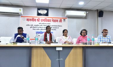 आश्रम-छात्रावासों की व्यवस्था को दुरुस्त कर बच्चों को उपलब्ध कराएं बेहतर माहौल: मंत्री  राम विचार नेताम