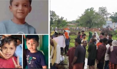तालाब में डूबने से गई तीन मासूमों की जान, गांव में पसरा मातम, एक साथ उठी तीन अर्थियां