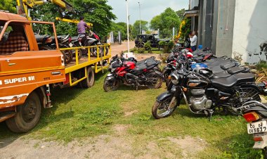 नवा रायपुर में स्टंट करने वाले 128 बाईक व 06 कार चालकों पर पुलिस का कहर