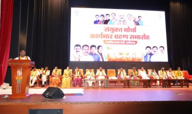 भाजपा संयुक्त मोर्चा अध्यक्षों ने ग्रहण किया कार्यभार  संगठन की और मजबूती की जिम्मेदारी आप सब पर - पवन साय