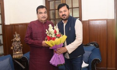 धरसींवा विधायक अनुज शर्मा का दिल्ली प्रवास—केंद्रीय मंत्री गडकरी का किया आभार व्यक्त