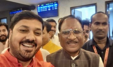 विधायक अनुज ने क्षेत्र के कार्यकर्ताओं के साथ मुख्यमंत्री का किया आत्मीय स्वागत