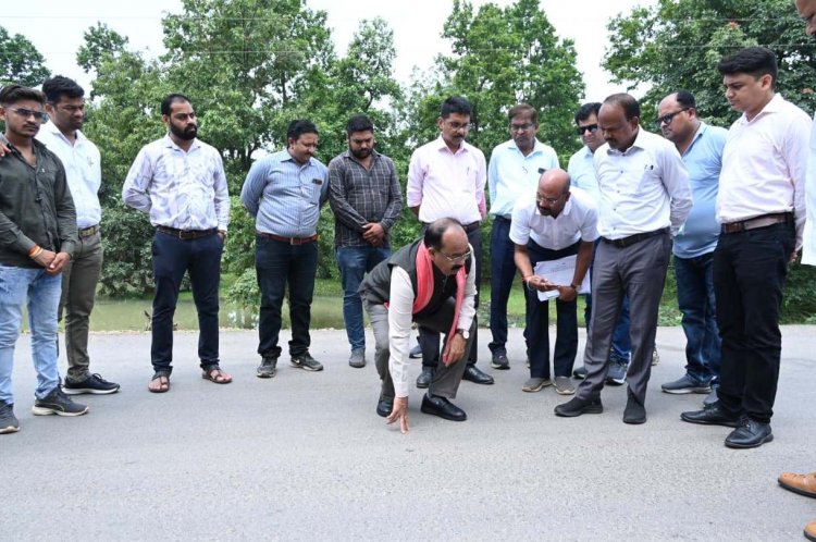 सड़क निर्माण की गुणवत्ता में न हो लापरवाही -  अरुण साव