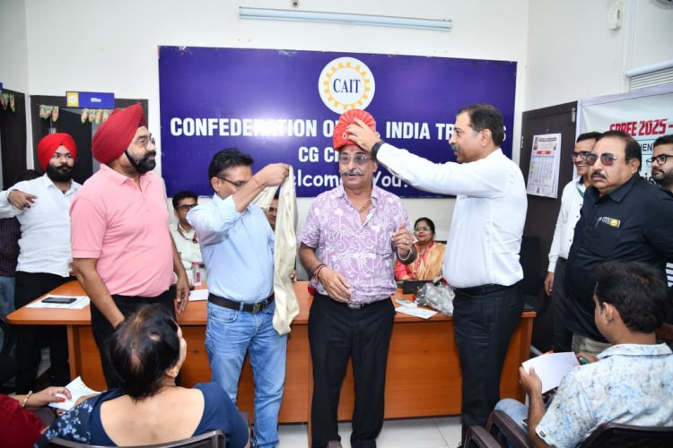 राजेन्द्र जग्गी को मिल एंड मशीनरी मर्चेंट एसोसिएशन के चौथी बार निर्विरोध अध्यक्ष बनने पर कैट ने स्वागत सम्मान किया