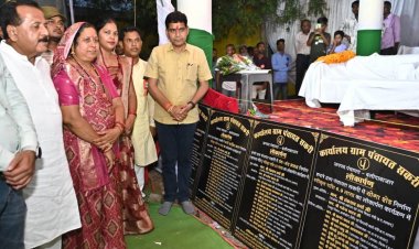 तेजी से विकास कार्य कराएं जा रहे हैं: राजस्व मंत्री  टंक राम वर्मा