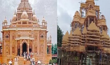 शुरू हुई मां दुर्गा के आगमन की तैयारी, यहां अक्षरधाम की तर्ज पर बन रहा दुर्गा पंडाल, जानें कितनी होगी लागत