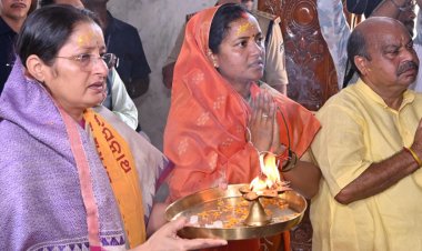 केंद्रीय मंत्री श्रीमती अन्नपूर्णा देवी ने रायपुर में भगवान जगन्नाथ का किया दर्शन