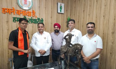 चेंबर अध्यक्ष सतीश थौरानी के नेतृत्व में चेंबर प्रतिनिधिमंडल ने वित्त मंत्री  ओपी  चौधरी से की सौजन्य भेंट मुलाकात,