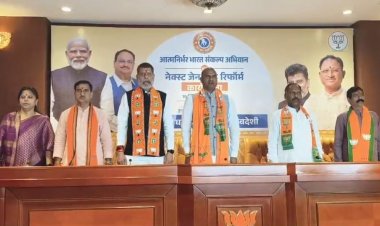 भाजपा प्रदेश कार्यालय कुशाभाऊ ठाकरे परिसर में आत्म निर्भर भारत संकल्प अभियान एवं नेक्स्ट जेन जीएसटी रिफॉर्म कार्यशाला शुरू।