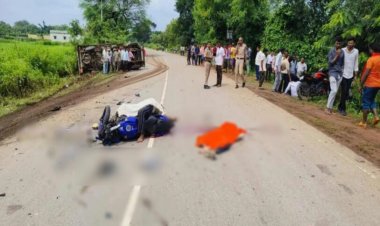 मां बम्लेश्वरी के दर्शन कर लौट रहे 2 युवकों की सड़क हादसे में मौत, पिकअप और बाइक में जोरदार भिड़ंत