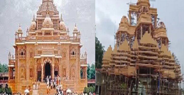 शुरू हुई मां दुर्गा के आगमन की तैयारी, यहां अक्षरधाम की तर्ज पर बन रहा दुर्गा पंडाल, जानें कितनी होगी लागत