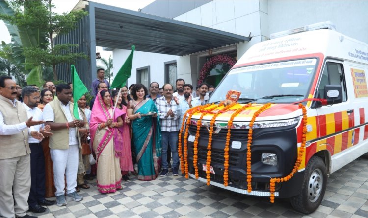 जिला चिकित्सालय को मिली एडवांस लाइफ सपोर्ट एम्बुलेंस की सौगात