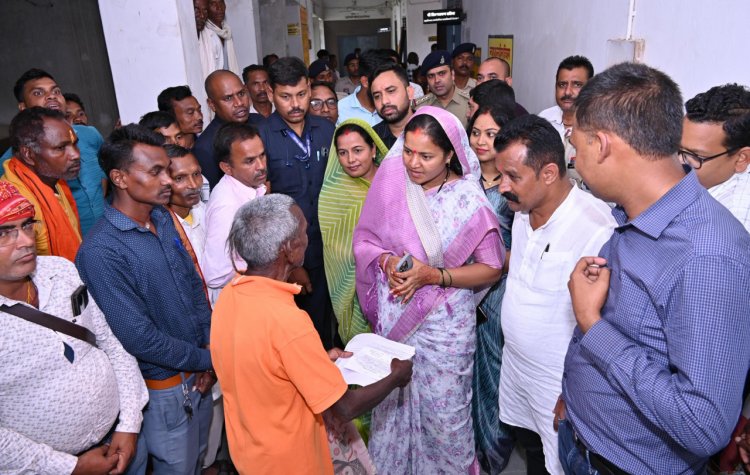 मंत्री श्रीमती लक्ष्मी राजवाड़े ने स्वास्थ्य शिविर में दी भागीदारी
