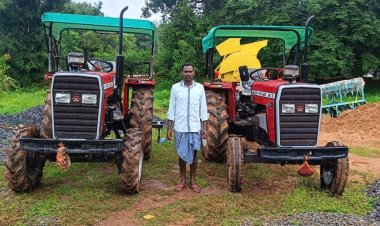 फार्म मशीनरी बैंक से हो रही खेती-किसानी में सहूलियत-वीरेन्द्र बघेल को बैंक ऋण की अदायगी के बाद आय में निरंतर हो रही है वृद्धि