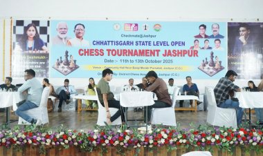 स्टेट लेवल ओपन चेस टूर्नामेंट का जशपुर में हुआ शुभारंभ