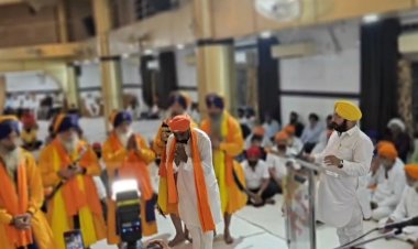 श्री गुरु तेग बहादुर साहिब जी की 350 वीं शहीदी शताब्दी यात्रा का रविवार को स्टेशन रोड गुरुद्वारा रायपुर में हुआ समापन 