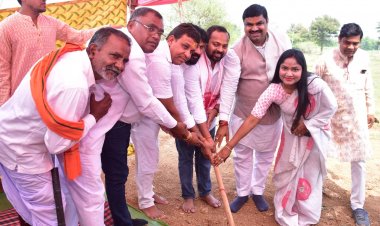 स्कूल शिक्षा मंत्री  गजेन्द्र यादव ने किया 33/11 केव्ही विद्युत उपकेन्द्र माटरा का भूमिपूजन