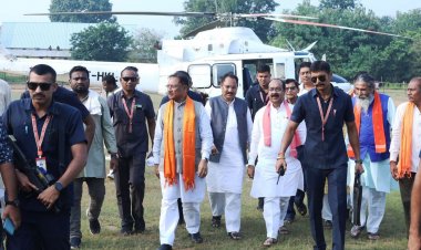 भानुप्रतापपुर पहुंचे पर मुख्यमंत्री का आत्मीय स्वागत