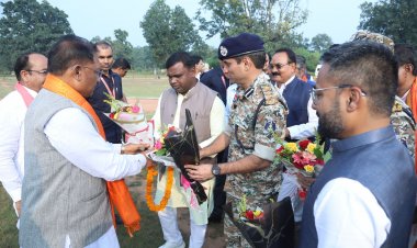 भानुप्रतापपुर पहुंचे पर मुख्यमंत्री का आत्मीय स्वागत