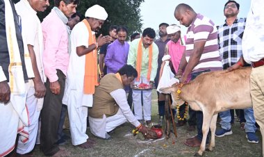 गोवर्धन पर्व हमारी संस्कृति, गौ-सेवा और प्रकृति के प्रति आस्था का प्रतीक : सांसद महेश कश्यप
