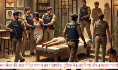 फिर स्पा सेंटर की आड़ में देह व्यापार का भंडाफोड़, पुलिस ने 5 लड़कियां और 4 ग्राहक पकड़े
