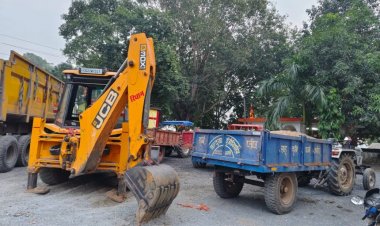 CG : खनिज विभाग की बड़ी कार्रवाई: अवैध रेत उत्खनन और परिवहन पर 16 वाहन जब्त