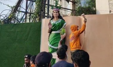 Crime : छत्तीसगढ़ महतारी की प्रतिमा तोड़ने वाला आरोपी गिरफ्तार, नई मूर्ति स्थापित