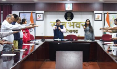राजभवन के अधिकारियों-कर्मचारियों ने सतर्कता जागरूकता की शपथ ली