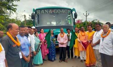 श्री रामलला एवं काशी विश्वनाथ मंदिर के दर्शन के लिए जांजगीर जिले से श्रद्धालुओं का दल रवाना