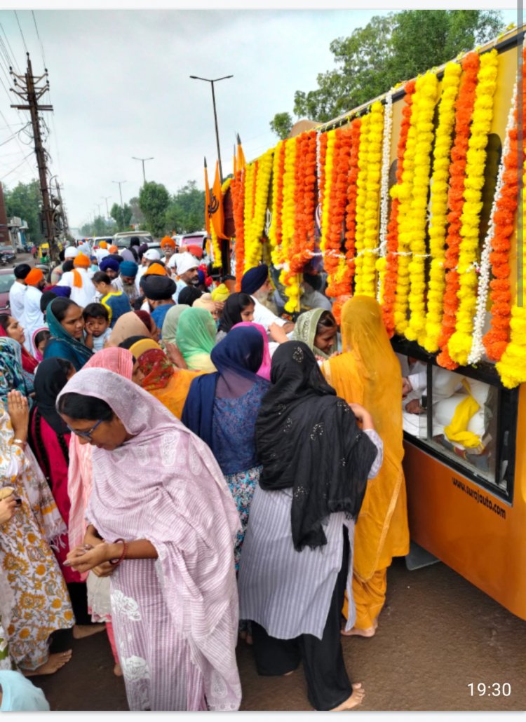 श्री गुरु तेग बहादुर साहिब जी के शहीदी वर्ष पर दस दिवसीय छत्तीसगढ़ स्तरीय शहीदी यात्रा हुई रवाना