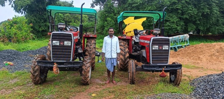 फार्म मशीनरी बैंक से हो रही खेती-किसानी में सहूलियत-वीरेन्द्र बघेल को बैंक ऋण की अदायगी के बाद आय में निरंतर हो रही है वृद्धि