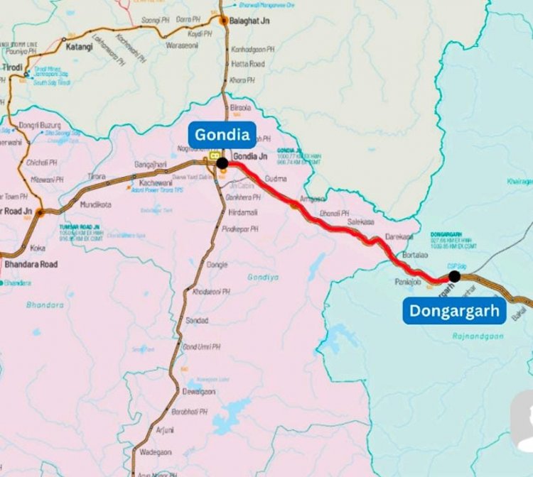 गोंदिया–डोंगरगढ़ चौथी रेल लाइन से छत्तीसगढ़ को मिलेगा विकास का नया ट्रैक, मुख्यमंत्री साय ने प्रधानमंत्री और रेल मंत्री का जताया आभार