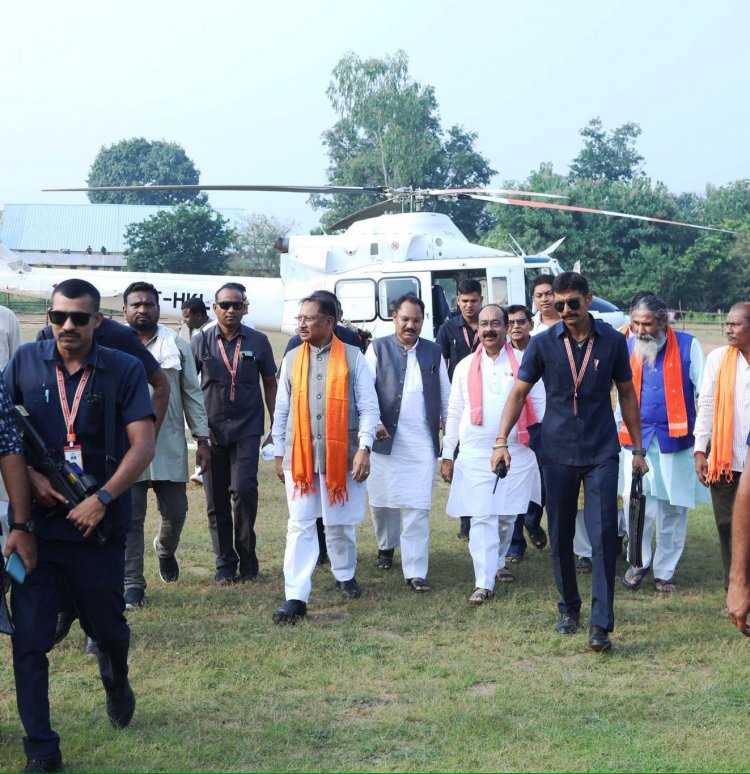 भानुप्रतापपुर पहुंचे पर मुख्यमंत्री का आत्मीय स्वागत