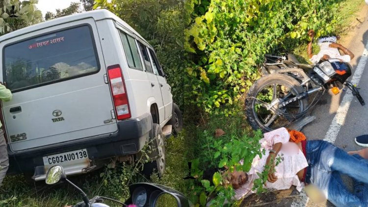 ब्रेकिंग: नायब तहसीलदार की गाड़ी और बाइक की जोरदार टक्कर, बाइक के उड़े परखच्चे, 2 की हालत गंभीर…