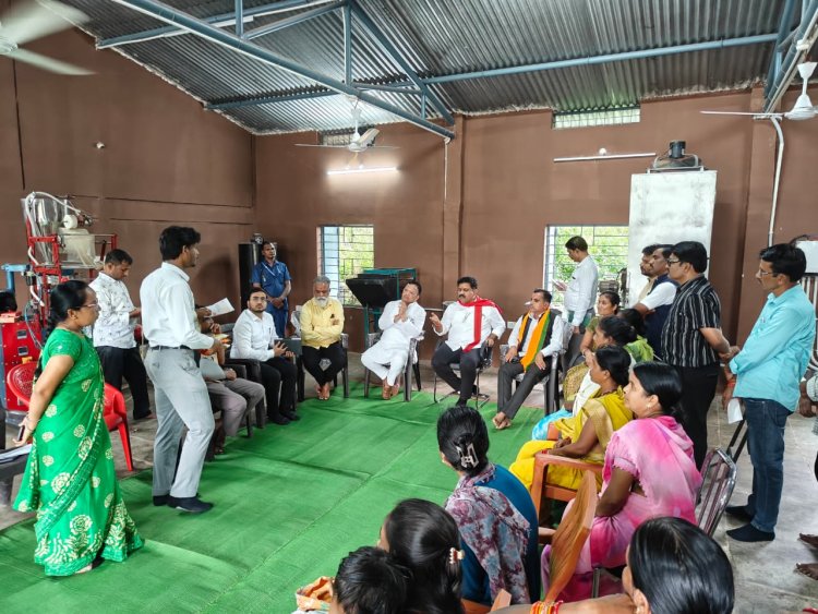 उपमुख्यमंत्री  विजय शर्मा ने तुरेनार के ग्रोथ सेंटर का किया निरीक्षण