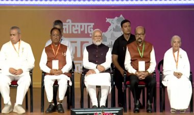 PM मोदी और CM साय ब्रम्ह कुमारीज शांति शिखर उद्घाटन समारोह में हुए शामिल