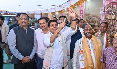 राजस्व मंत्री  टंकराम वर्मा ने किया राज्योत्सव स्थल का निरीक्षण